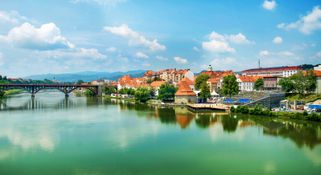 La ciudad de Maribor en Eslovenia